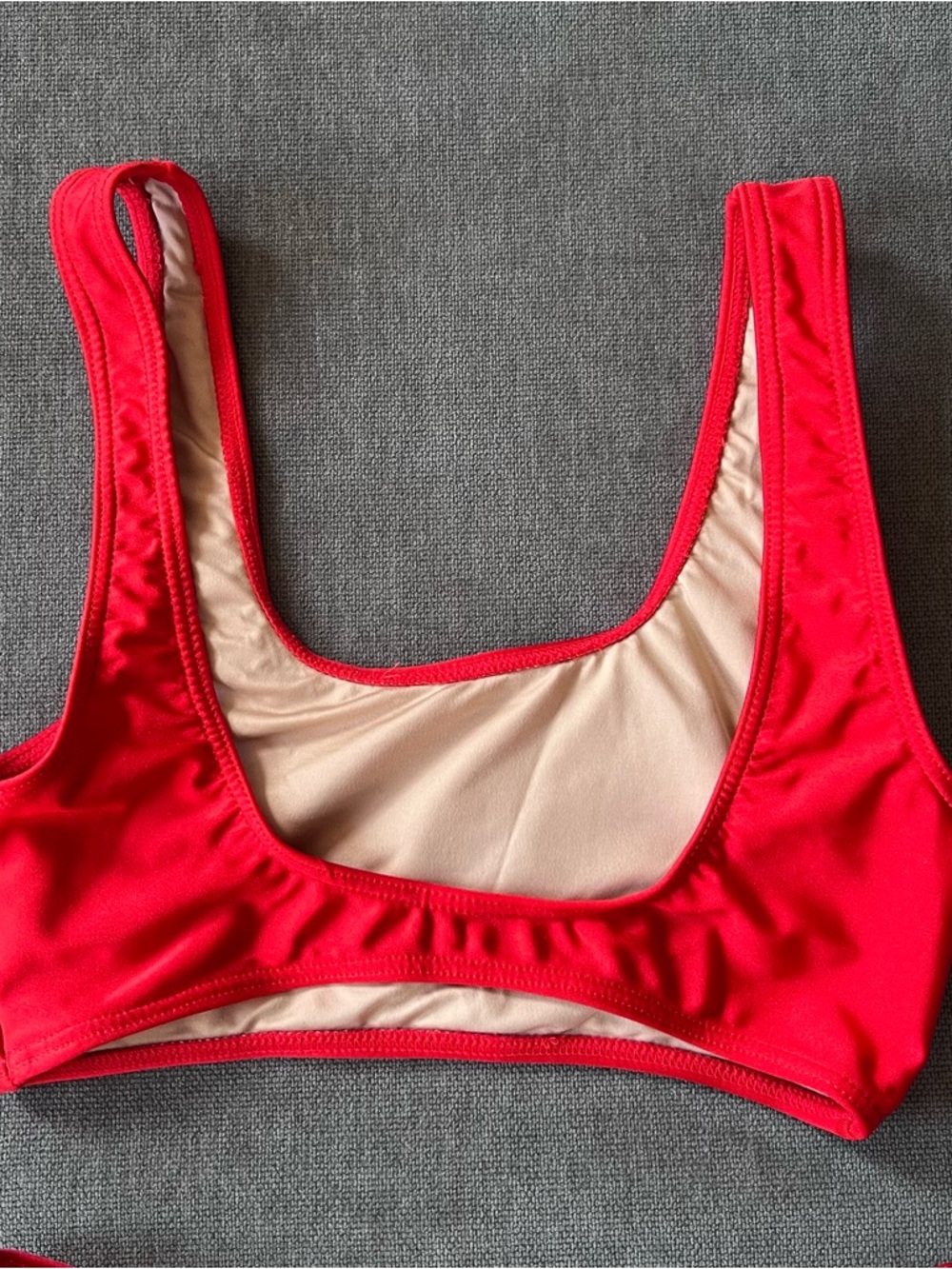 NWOT American Apparel Bikini Swimsuit Red S - Picture 5 of 6
